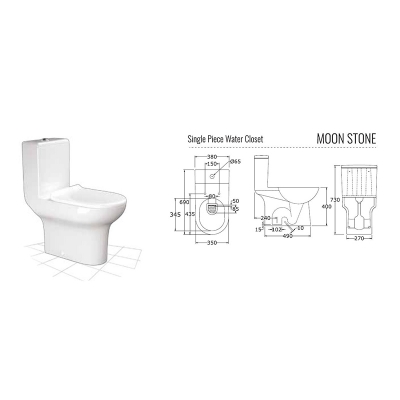 Picture of Rosa Moon Stone One Piece Commode