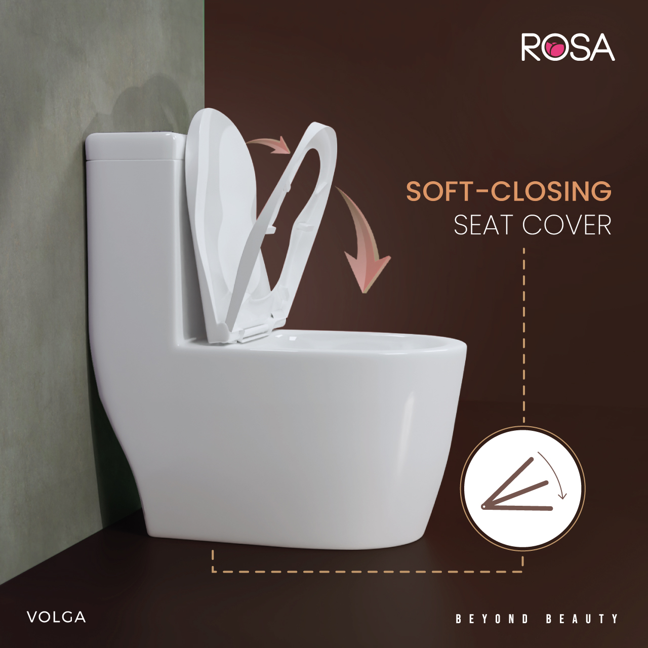 Picture of Rosa Volga One Piece Ceramic Commode