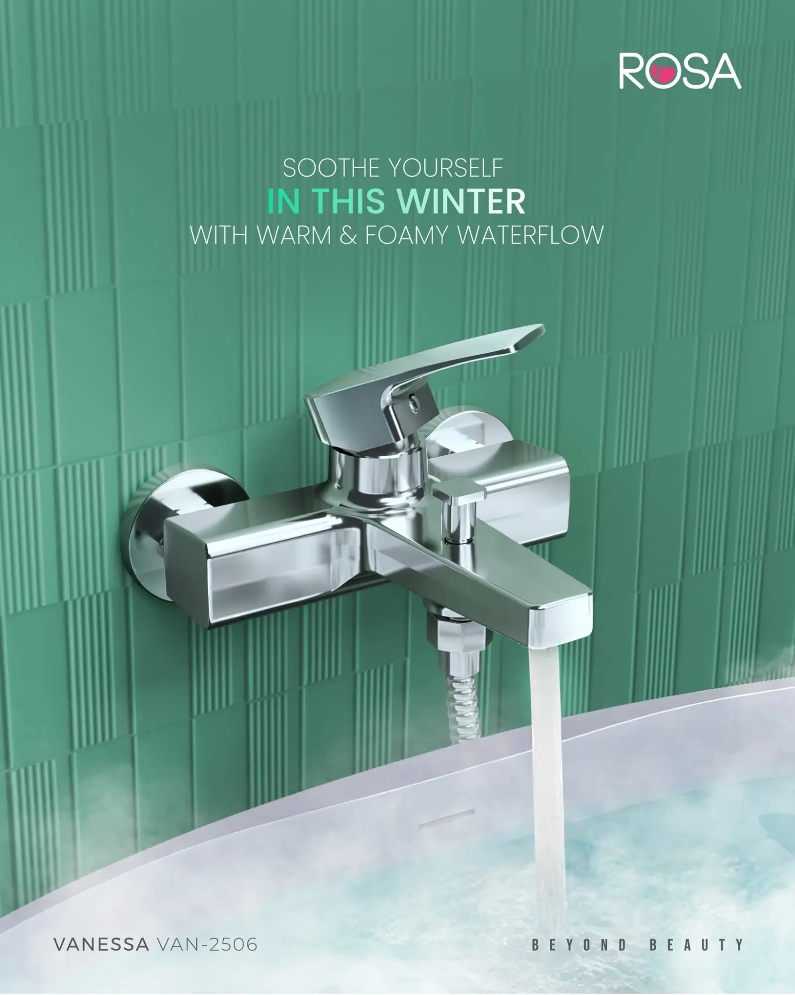 Picture of Rosa Vanessa Single Lever Bath Tub Mixer 2506