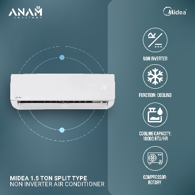 Picture of Midea 1.5 Ton Non-Inverter Air Conditioner (MSA18CRN)