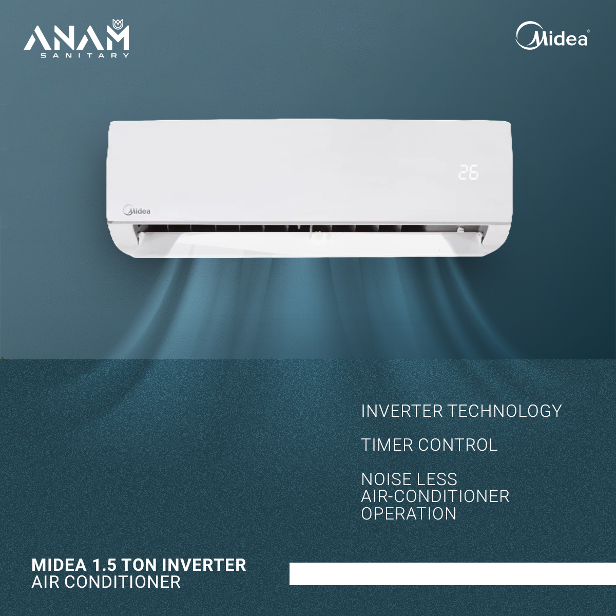 Picture of Midea 1.5 Ton Inverter Air Conditioner (MSI18CRN)