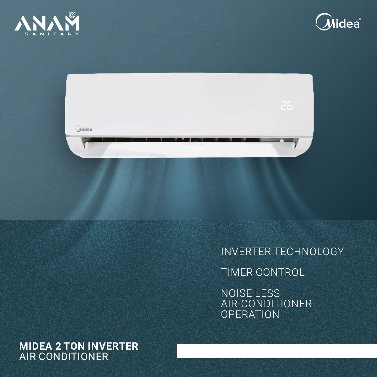 Picture of Midea 2 Ton Inverter Air Conditioner (MSI24CRN)