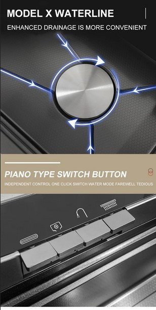 Picture of Advanced Technology Handmade Smart Waterfall Multifunction Kitchen Sink -7546