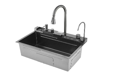 Picture of Advanced Technology Handmade Smart Waterfall Multifunction Kitchen Sink -7546