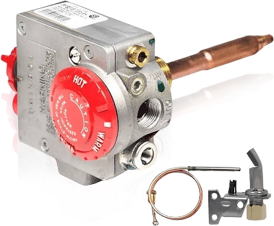 Picture of Unitrol Gas Water Heater Valve，Natural Gas Water Heater Thermostat with 1-3/8" Shank,3-1/2"