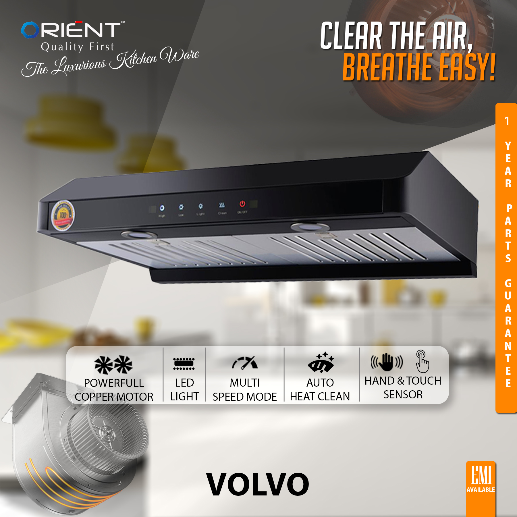 Picture of Orient KITCHEN HOOD CHIMNEY