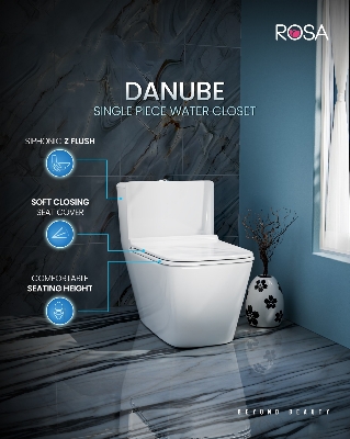 Picture of Rosa Danube Single Piece Water Closet Siphonic Z Flush