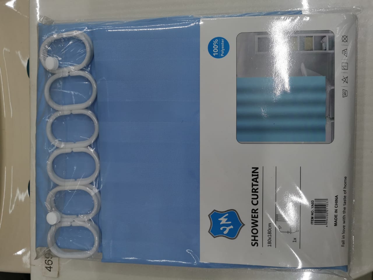 Picture of YM 180cm Premium Polyster Shower Curtain for Bathroom