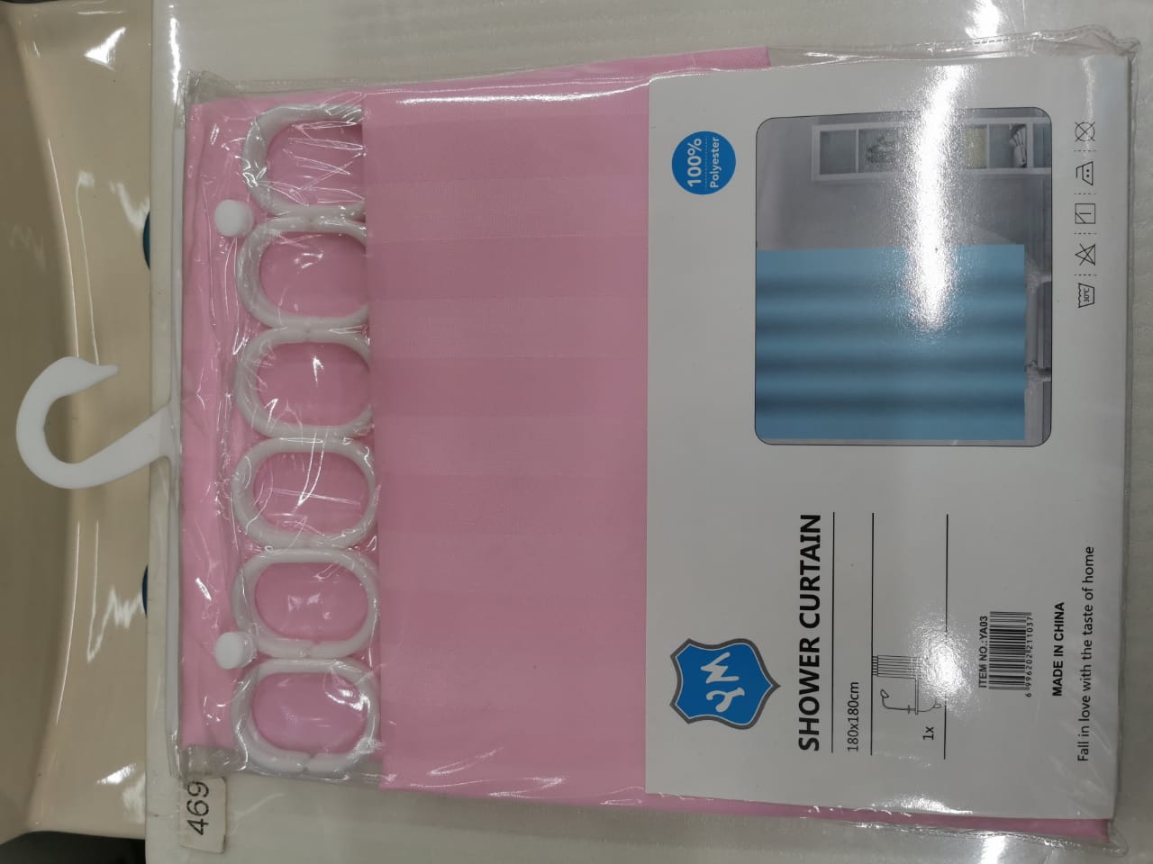 Picture of YM 180cm Premium Polyster Shower Curtain for Bathroom