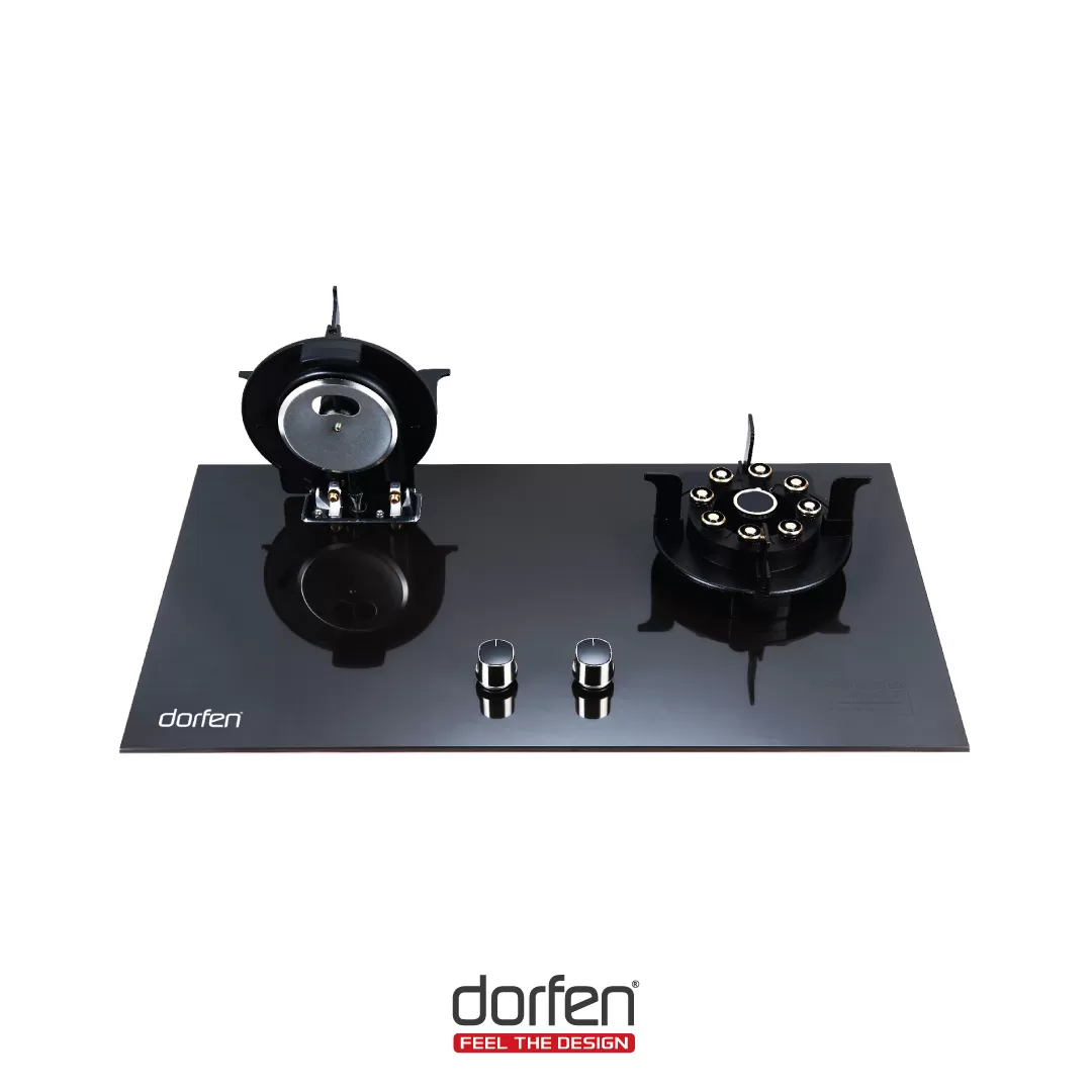 Picture of DORFEN Built-in-HOB Glass Top 2 Gas Stove, DF-GB2C NG