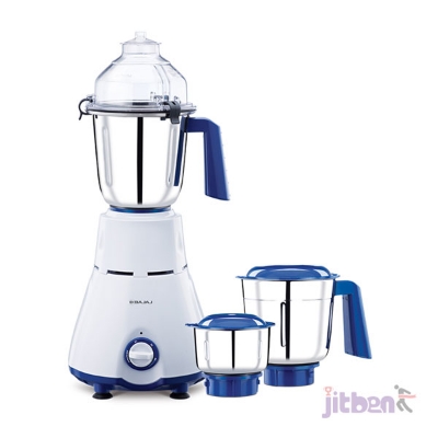 Picture of Bajaj Typhoon 750-Watt Mixer Grinder with 3 Jars (White/Turquoise)