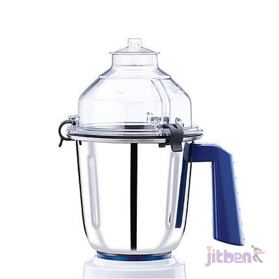 Picture of Bajaj Typhoon 750-Watt Mixer Grinder with 3 Jars (White/Turquoise)
