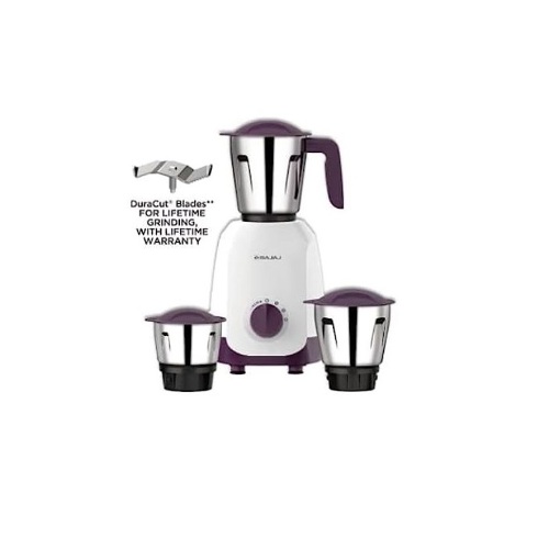 Picture of Bajaj Ninja Series Elegance Purple 500 Watt 3 Jar Mixer Grinder
