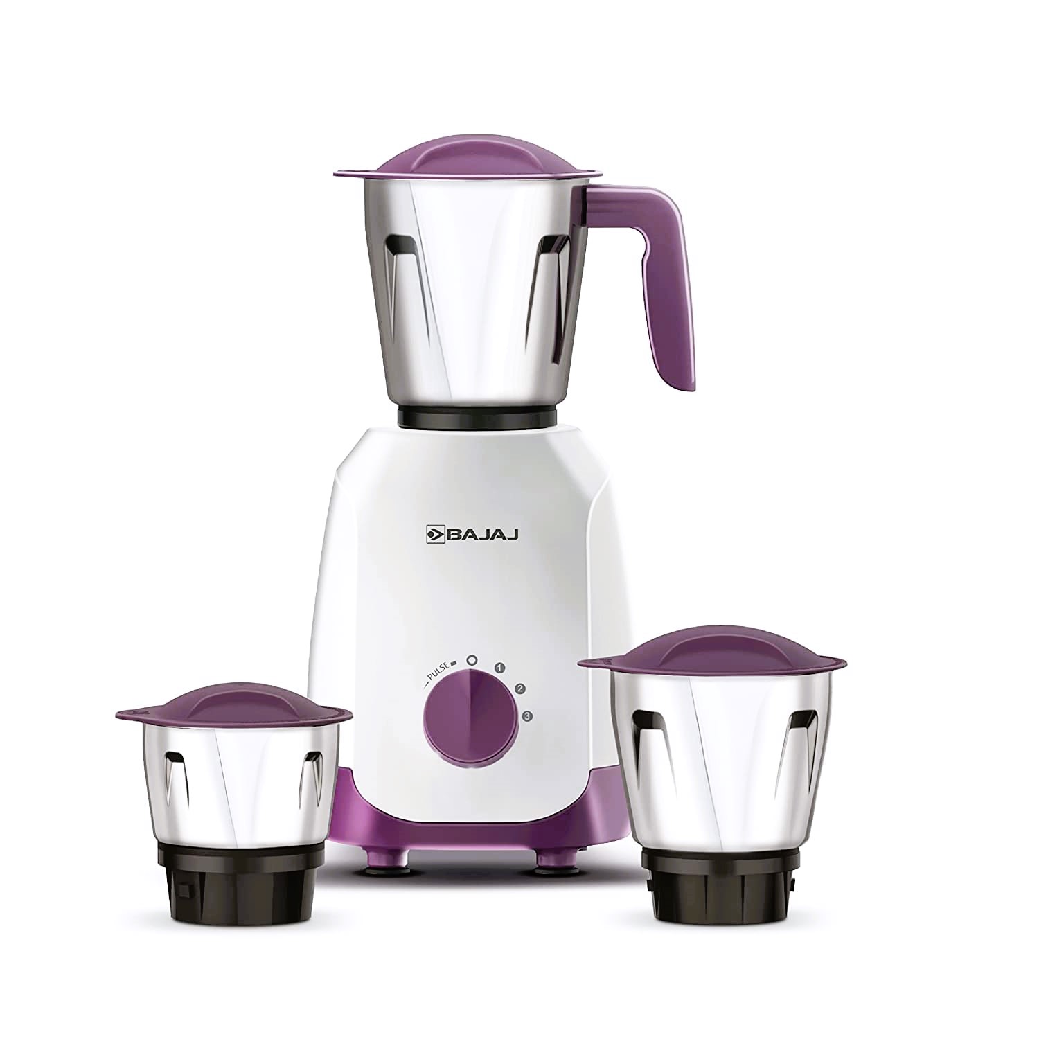 Picture of Bajaj Ninja Series Elegance Purple 500 Watt 3 Jar Mixer Grinder
