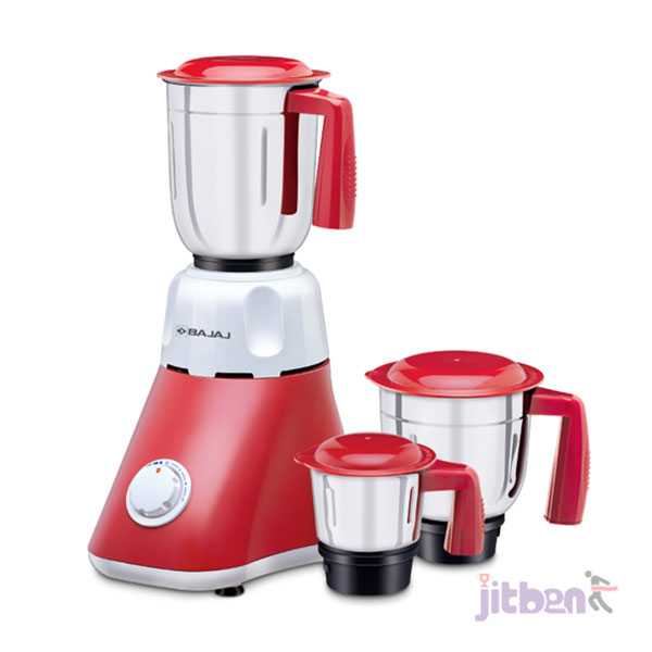 Picture of Bajaj Ruby 800-Watt Mixer Grinder with 3 Jars (White/Red)