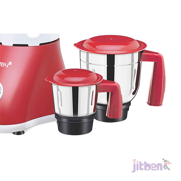 Picture of Bajaj Ruby 800-Watt Mixer Grinder with 3 Jars (White/Red)
