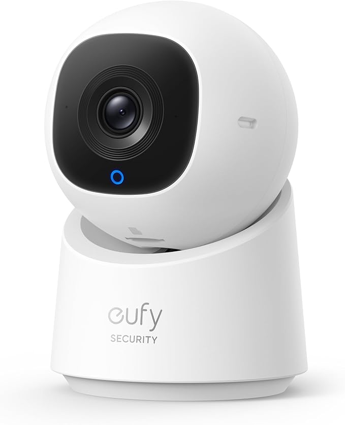 Picture of Eufy Security Indoor Cam C220 | 2K Resolution Smart Security Camera with 360° coverage, Human/Motion Detection, AI Tracking, Compatible with Alexa and Google Assistant, Night Vision