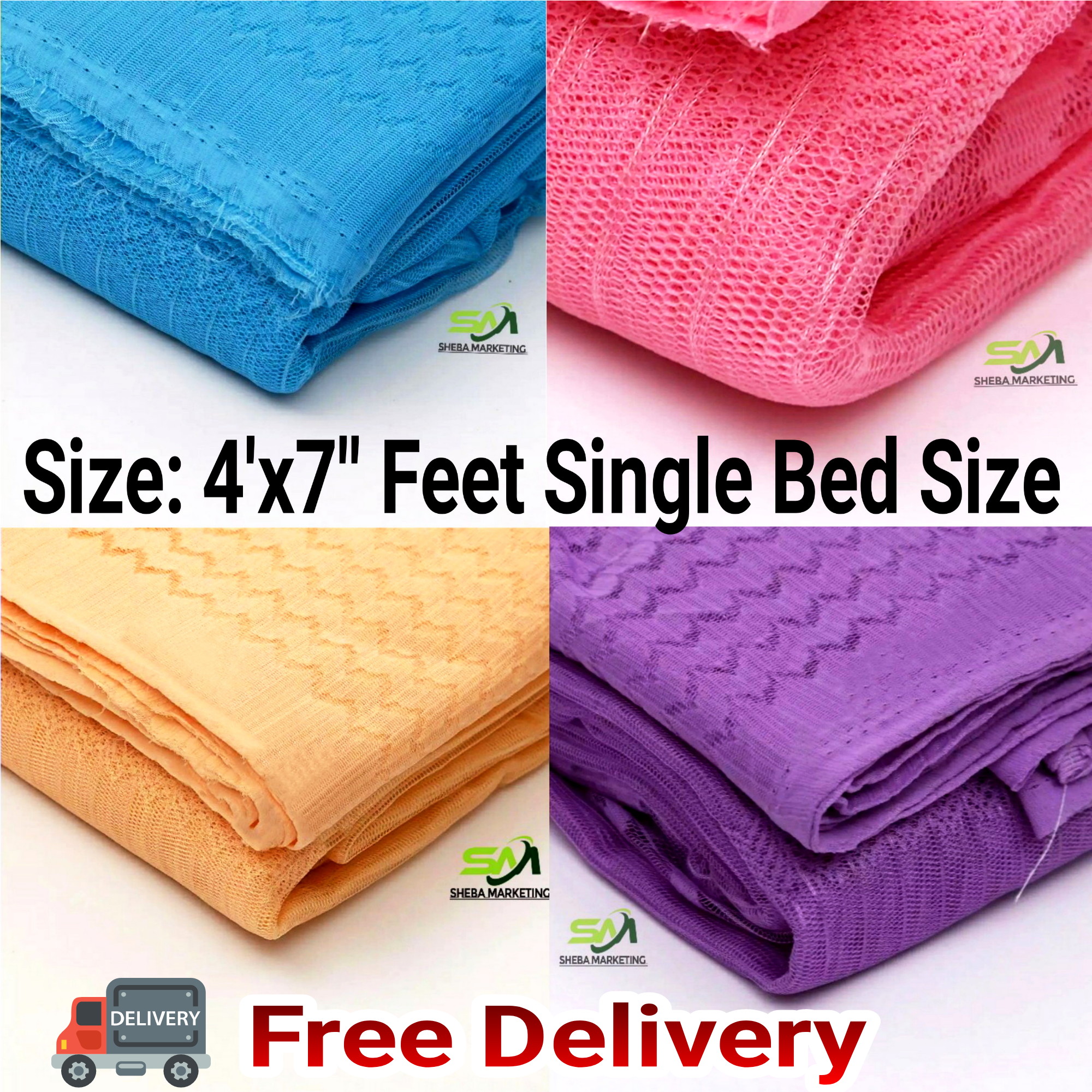 Picture of Paragon Magic Mosquito Net - Single 4x7 fit for bed