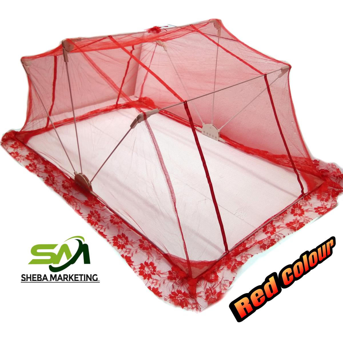Picture of শিশুর মশারি ভাঁজ করা নেট-লাল (থাই মানের) - mosquito net