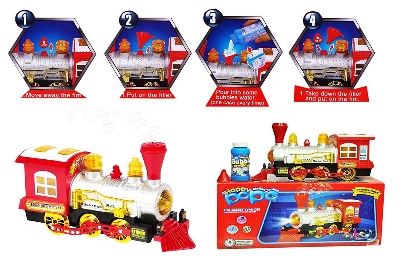 Picture of Happy Papa Motion Train Bubble Dispenser Train, Multi Function, Light, Sound and Movement Sensor Wheels . Kids  Train toy Big Size.