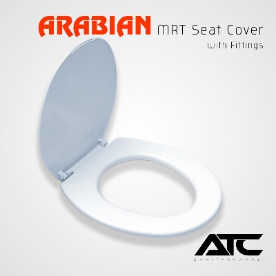 Picture of ARABIAN Standard Quality High Commode Seat Cover (With Fittings), Water Closet Seat