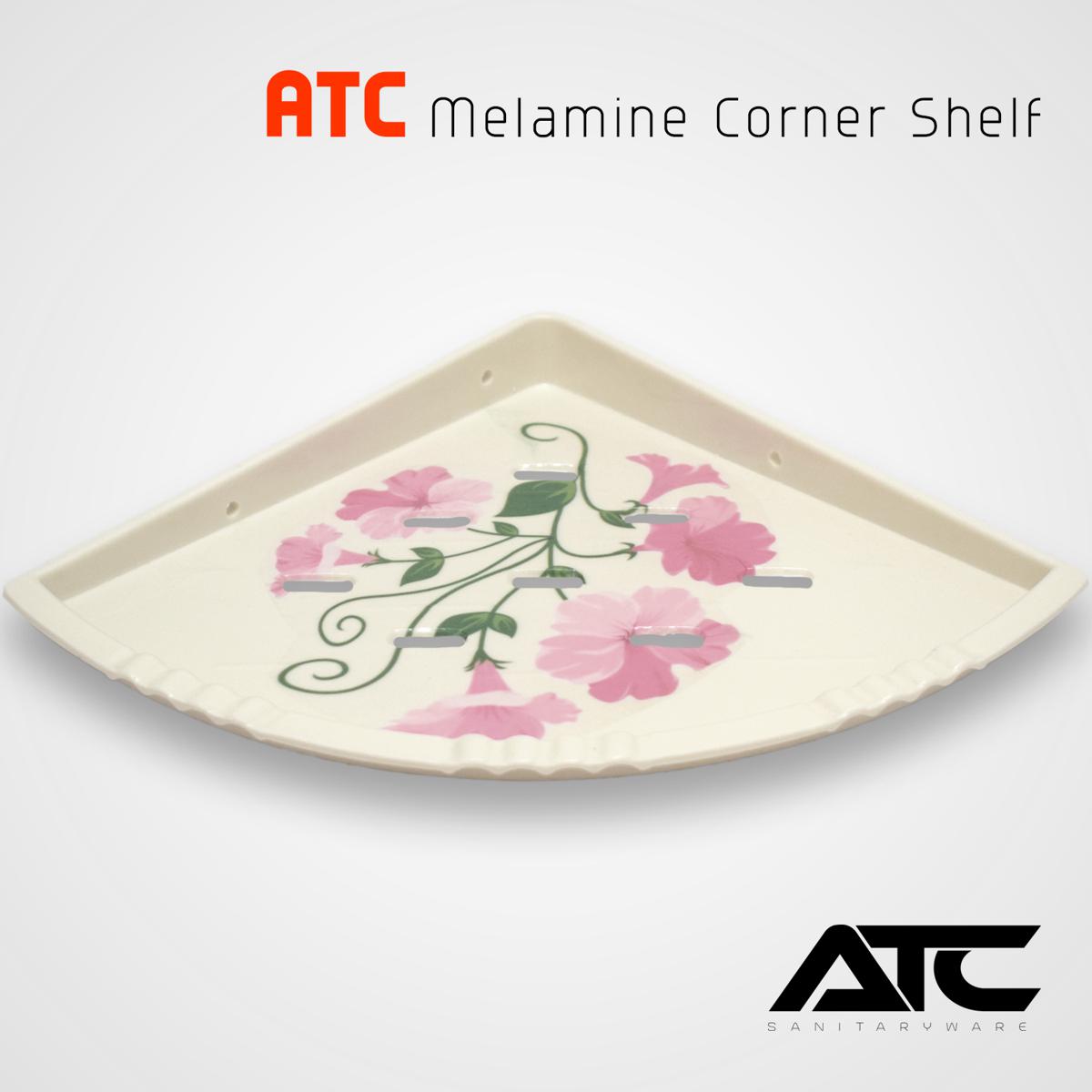 Picture of Melamine Bathroom Wall Shelves Triangle / Antung Shower Shelf Non-deforming Traceless Tray Bathroom Organizer