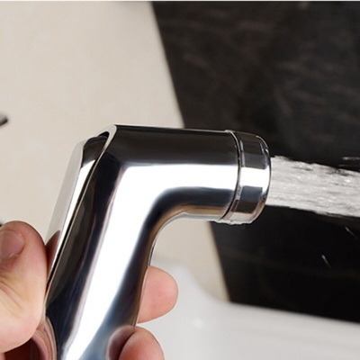 Picture of Silver Chrome Plated Handheld Sprayer Shower Faucet for Bathroom Fitting