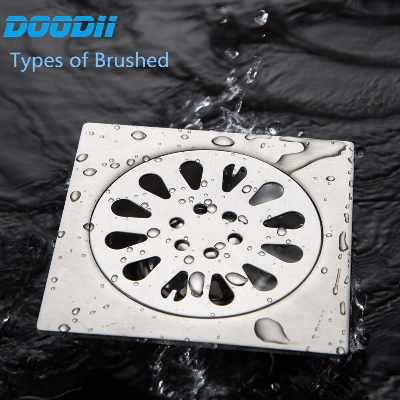 Picture of 5" Stainless Steel Square Bathroom Shower Waste Floor Drainer Grate