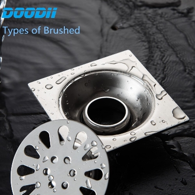 Picture of 5" Stainless Steel Square Bathroom Shower Waste Floor Drainer Grate