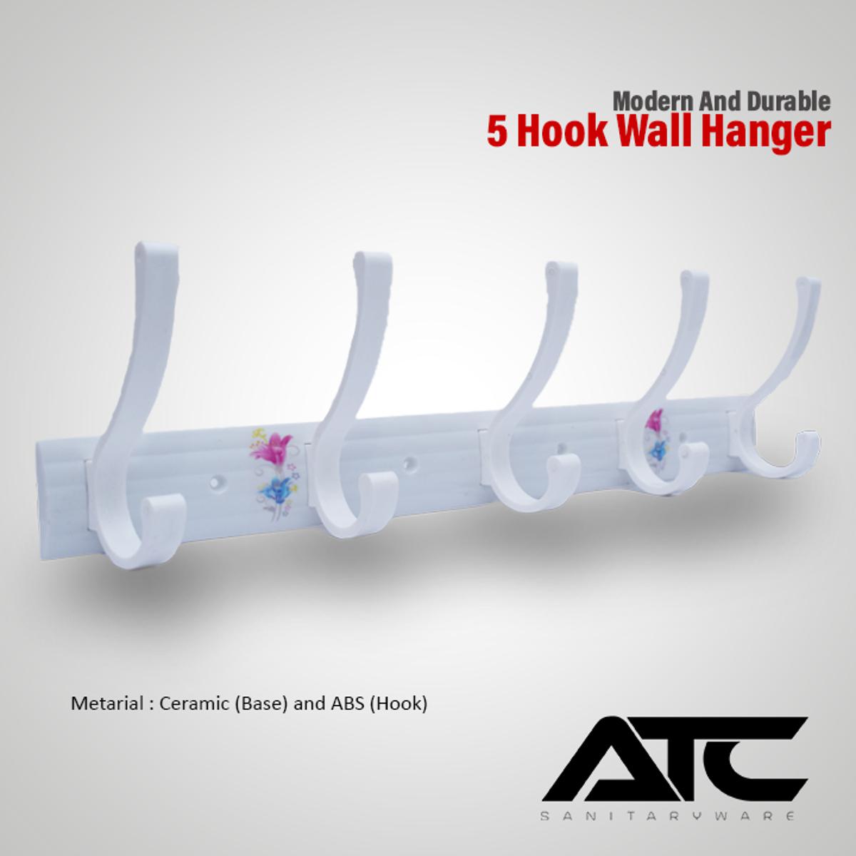 Picture of Modern And Durable 5 Hook Wall Hanger Cloth Hanger Coat Hook Coat Hanger