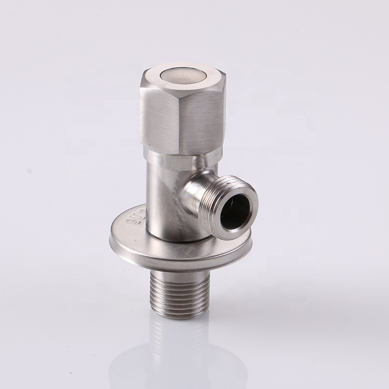 Picture of ATC Sanitaryware- SUS304 Stainless Steel Angle Valve for Kitchen Bathroom Toilet Water Faucet Shut Off 1/2" Valve for Hot and Cold Water Mixer