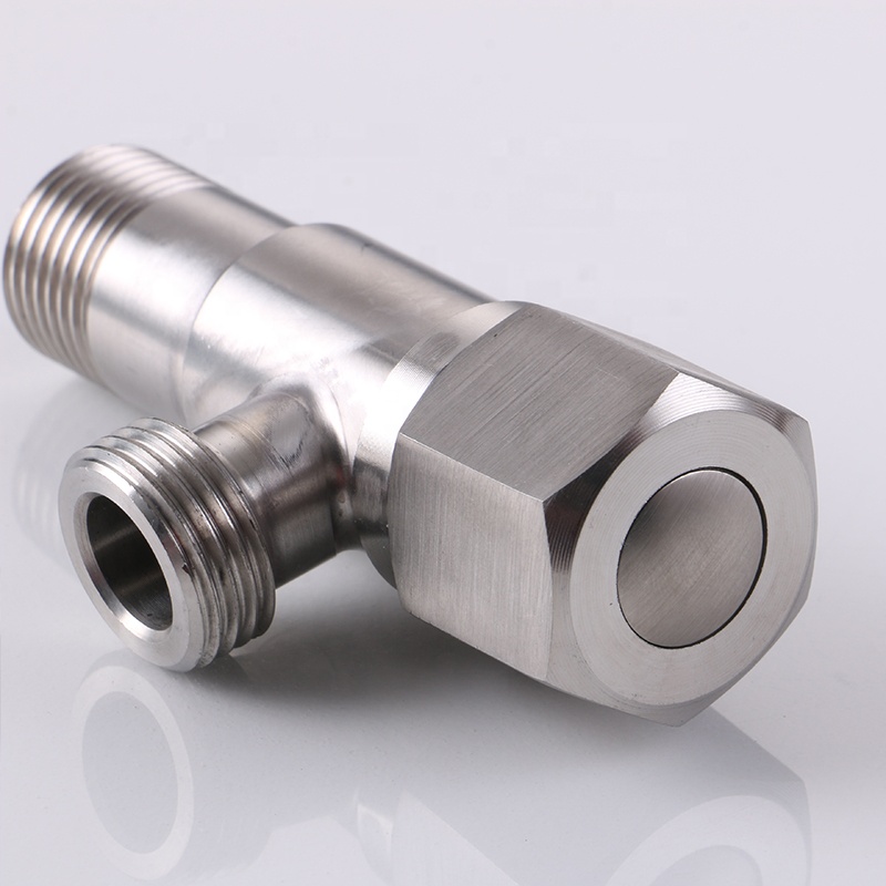 Picture of ATC Sanitaryware- SUS304 Stainless Steel Angle Valve for Kitchen Bathroom Toilet Water Faucet Shut Off 1/2" Valve for Hot and Cold Water Mixer