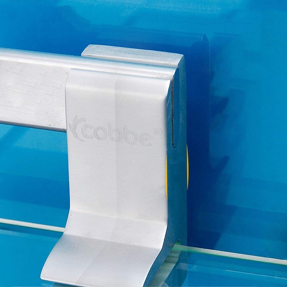 Picture of aluminium frame 2 part set all accessories included in the box screw and royel plugs attaching System Bathroom glass corner shelve 2 Layer