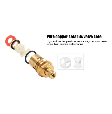 Picture of G1/2 Water Shut Off Valve, Black 304 Stainless Steel Angle Stop Valve Pure Copper Valve Core Hot and Cold Water Angle Valve Stop Valve, for Bathroom Toilet Supplies(Single cold triangle valve)