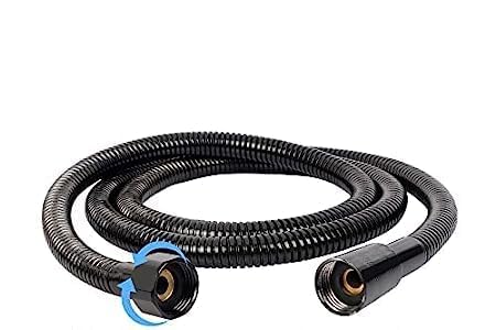 Picture of High Density Stainless Steel Flexible Shower Hose, Health Faucet Tube, Hand Shower Pipe/Tube  (1.2 MTR (Black))