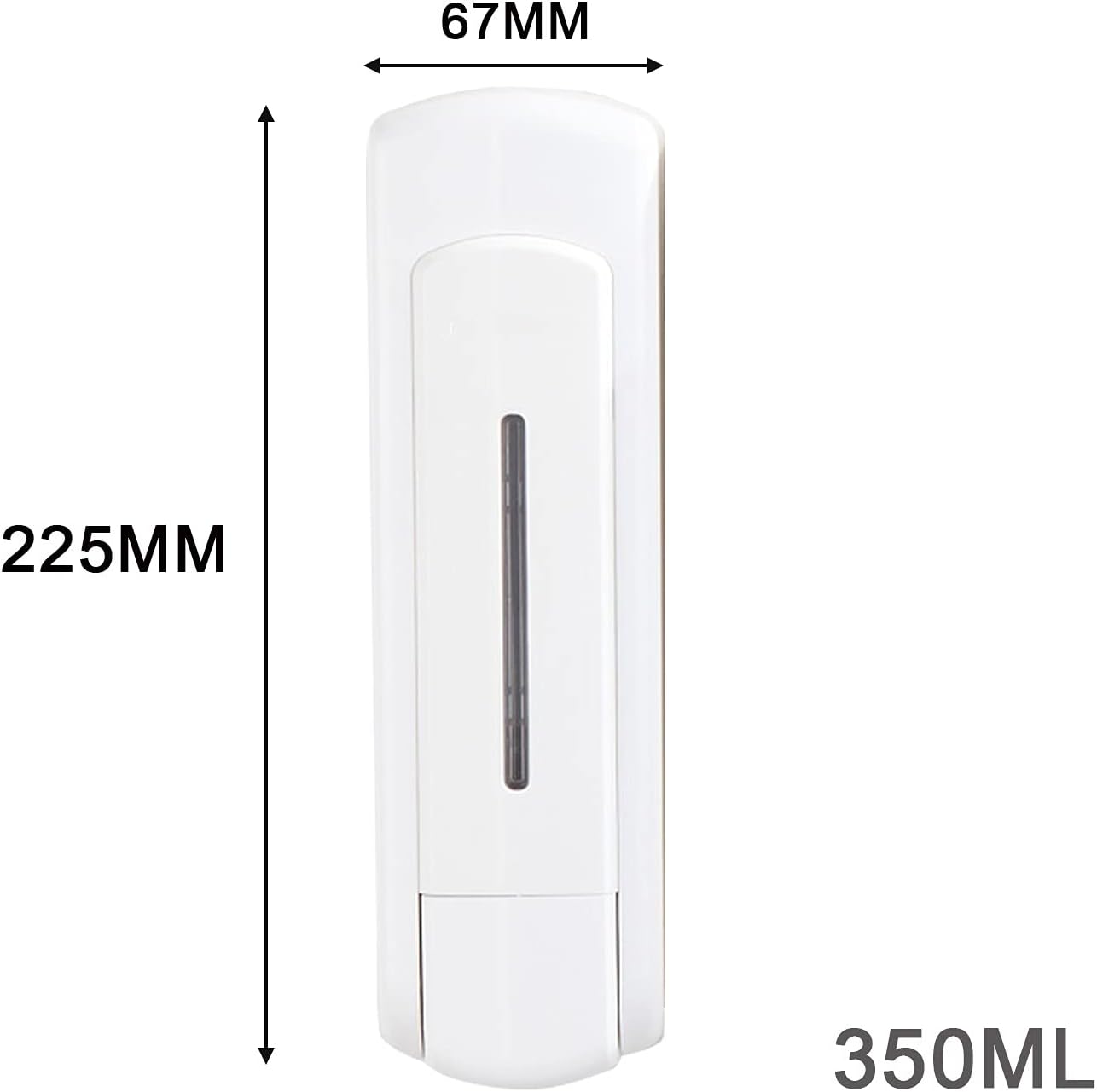 Picture of Wall Mounted Soap Dispenser for bathroom, Refillable Container Liquid Dispenser Soap Bottle (350 ml)