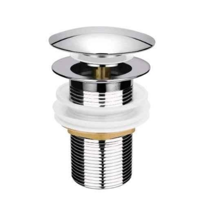 Picture of 6 inch Brass Silver Pop-Up Full Thread Waste Coupling, WC-S6