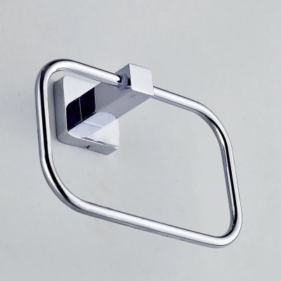 Picture of Stainless Steel Wall-Mounted rectangle shape Towel Ring [Chrome Polished Silver}