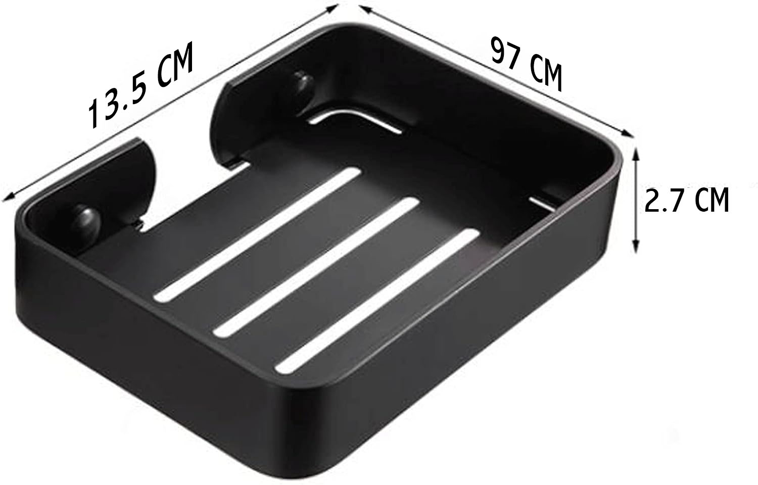 Picture of SUS304 Stainless Steel Heavy Duty Soap Case/ Dish/ Tray [Mate Black]