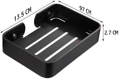 Picture of SUS304 Stainless Steel Heavy Duty Soap Case/ Dish/ Tray [Mate Black]