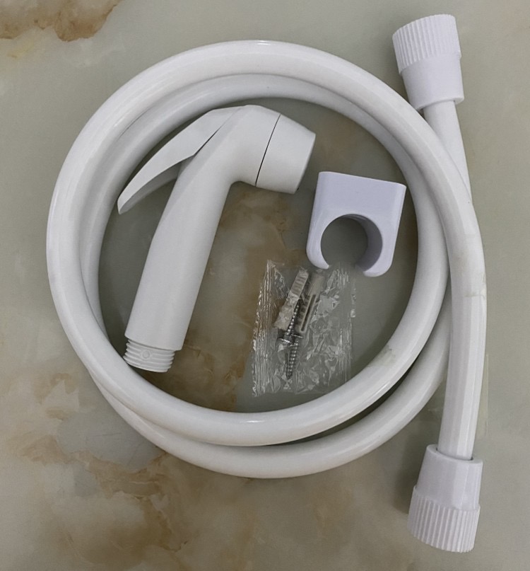 Picture of Toilet Push Shower/ hand Shower for toilet [White]