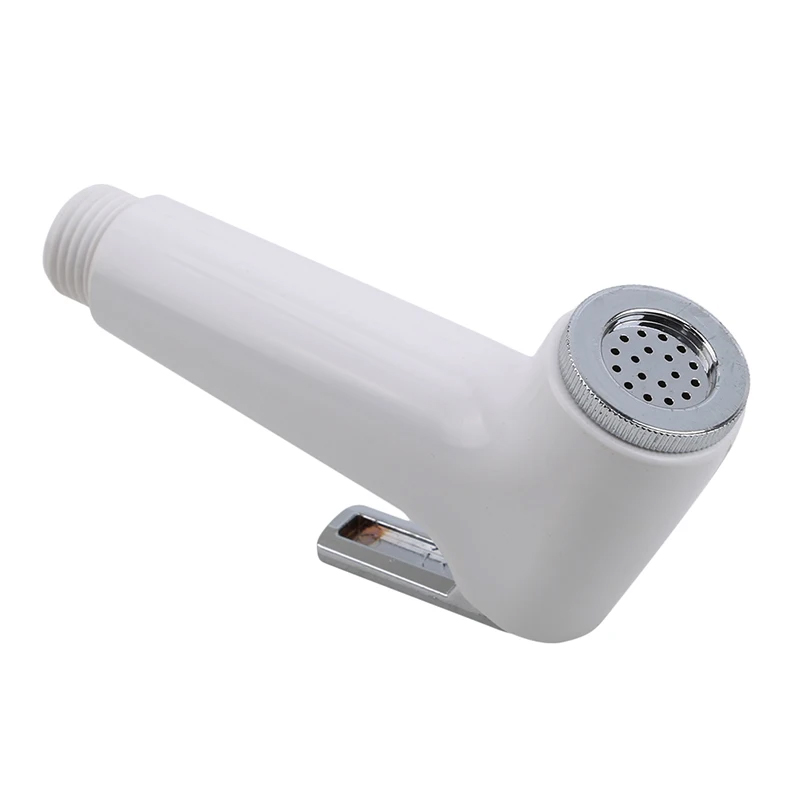 Picture of RAYA Push Shower Head Commode Shower Head Push Button Bathroom Sprayer [White / Off white]
