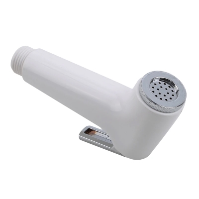 Picture of RAYA Push Shower Head Commode Shower Head Push Button Bathroom Sprayer [White / Off white]