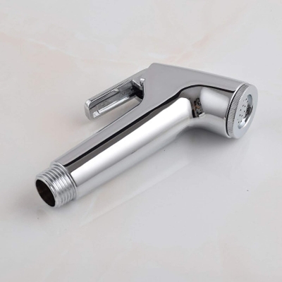 Picture of RAYA ABS Chrome Handheld Toilet Push Shower/ Bidet Sprayer Bathroom Shower Head Adapter Water Spray Hose Kit