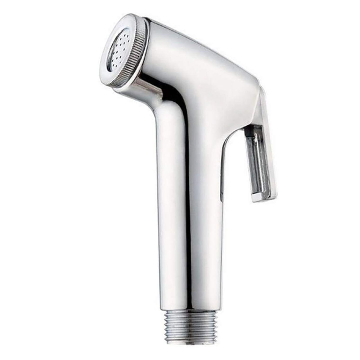 Picture of RAYA ABS Chrome Handheld Toilet Push Shower/ Bidet Sprayer Bathroom Shower Head Adapter Water Spray Hose Kit