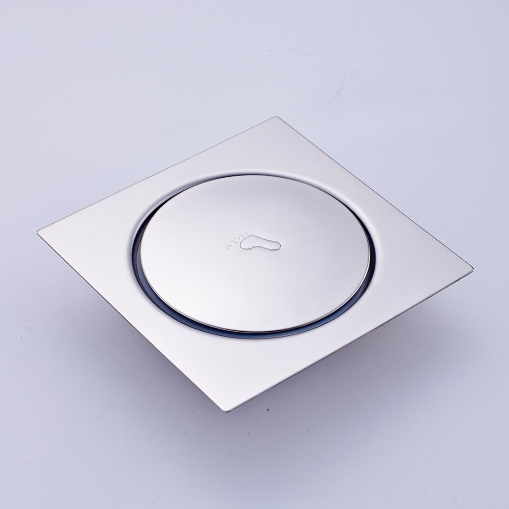 Picture of Floor drainer water outline for Bathroom and kitchen 100% Staineless Steel Grading Chrome polishing