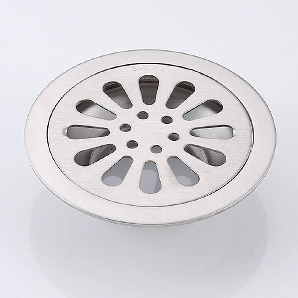 Picture of Floor Jali / Shower Drainer for Bathroom, Toilet, Drain Grate Strainer Cover Contemporary Stainless Steel 1pc Floor Mounted [Silver]