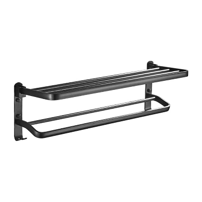 Picture of Towel Rack Towel Rail Double Bathroom Storage Towel Rack Foldable Towel Rack Bathroom Accessories
