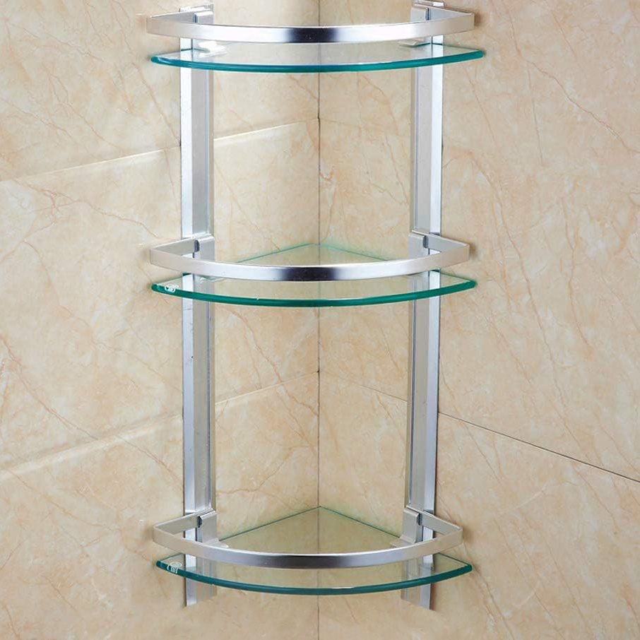 Picture of Three-Story Bathroom Corner Shelf Wall Mounted