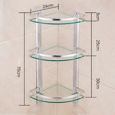 Picture of Three-Story Bathroom Corner Shelf Wall Mounted